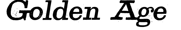 Golden Age font preview